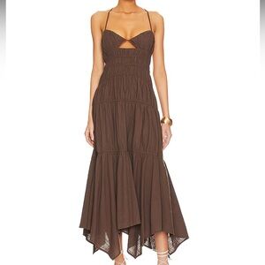 SNDYS Tahlia Dress in Chocolate